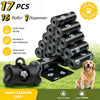 Pet Waste Bags with Dispenser - 320 Count, 16 Rolls Plus Free Leash Clip Holder