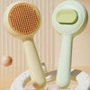Brosse auto-nettoyante pour chats avec retrait des poils en un clic