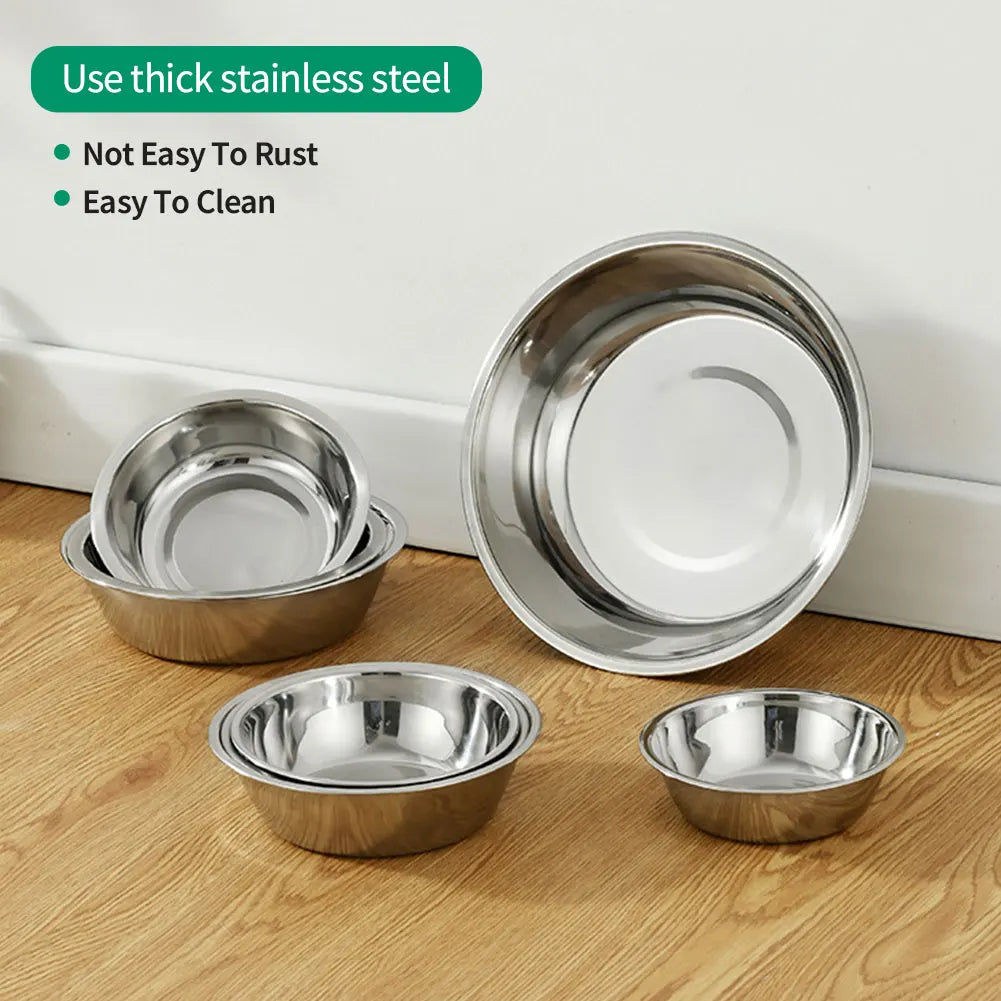 Stainless Steel Pet Food Bowl for Dogs and Cats