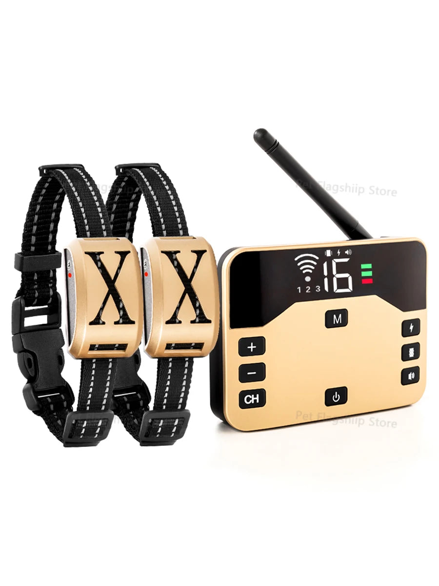 2-in-1 Wireless Dog Training Collar with Remote and Electric Fence