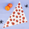 Halloween Dog Bandana with Pumpkin and Spider Web Design