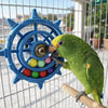 Parrot Spinner Rattle Toy with Colorful Beads