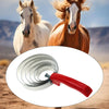 Brosse à curry réversible pour chevaux avec prise en main confortable