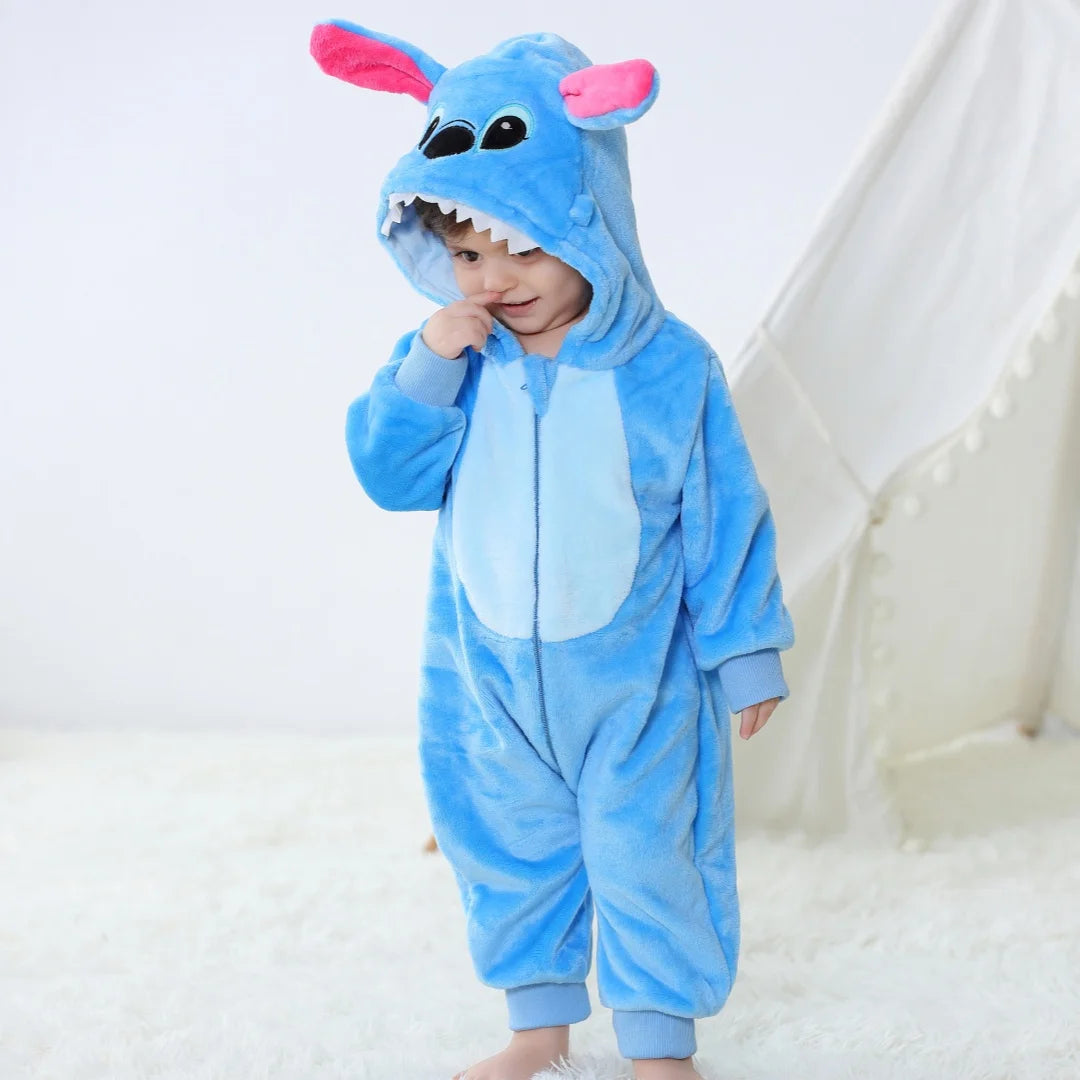 Baby Animal Kigurumi Romper with Hood