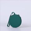 A dark teal silicone pet treat pouch with a zipper is shown against a white background.