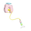 Smart Hanging Cat Toy with Feathers and Twin Ropes
