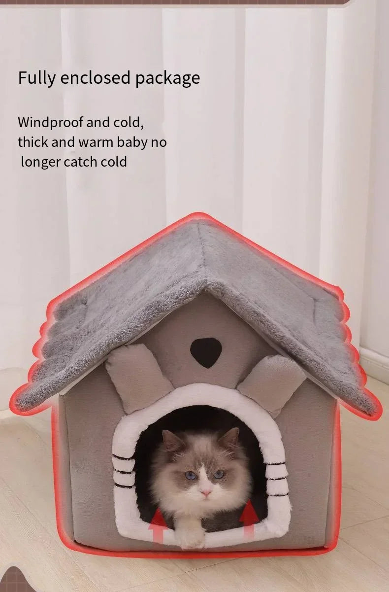 Four Seasons Detachable Washable Pet Bed House for Small Dogs