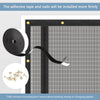 Pet Screen Door Curtain with Double Zipper – Scratch-Resistant Mesh for Interior Doors