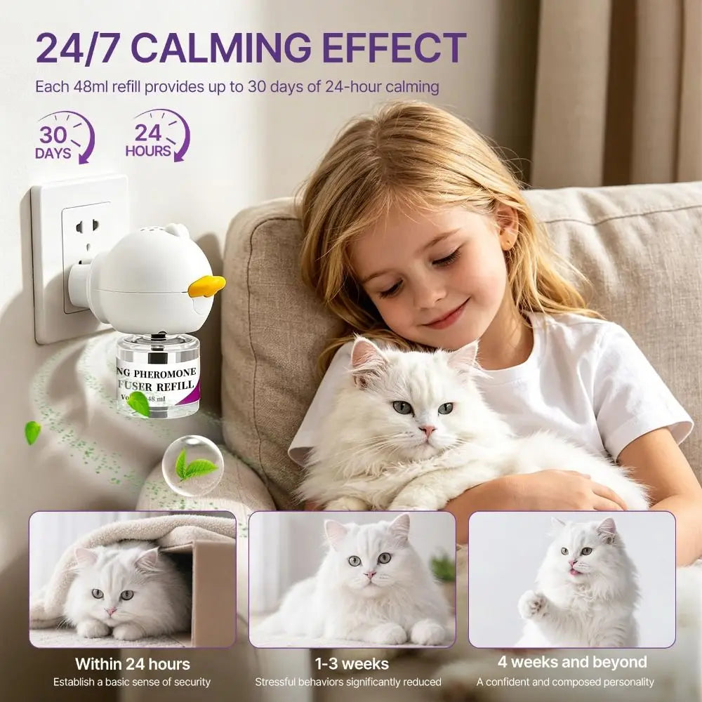 Cat Calming Pheromone Diffuser Kit with 2 Refills