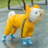 Small Dog Full-Body Raincoat with 4-Leg Coverage