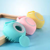 Silicone Pet Bath Massage Brush with Foam Dispenser