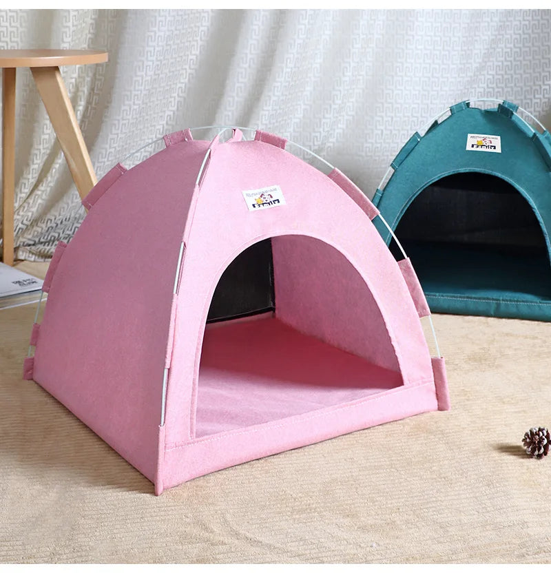 Tente pliante pour animaux avec coussin rafraîchissant