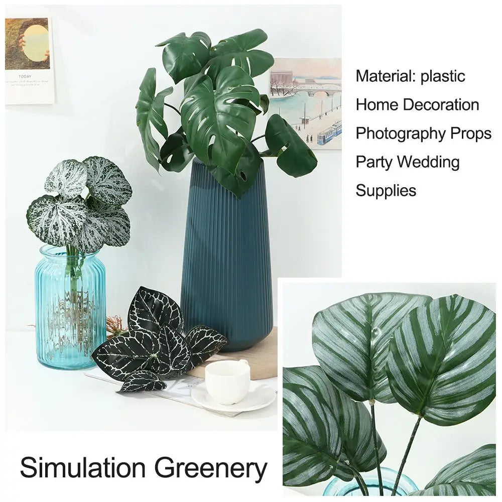 Artificial Hydroponic Plant with Visible Roots – Lifelike Greenery for Home & Event Decor