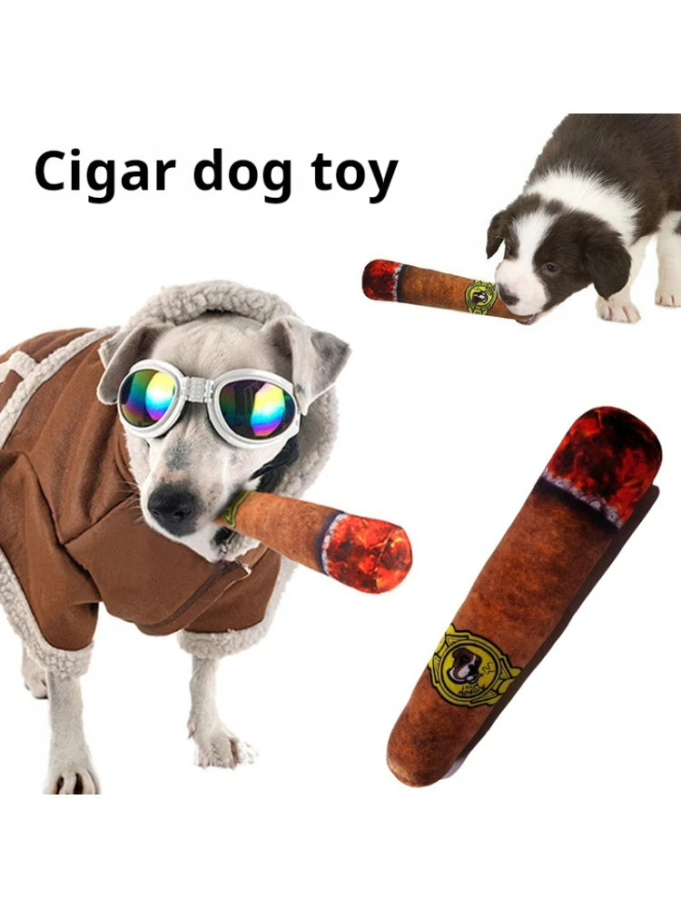 Jouet en Peluche pour Chien en Forme de Cigare