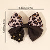 Leopard Bow Hair Clips for Girls - Set of 2