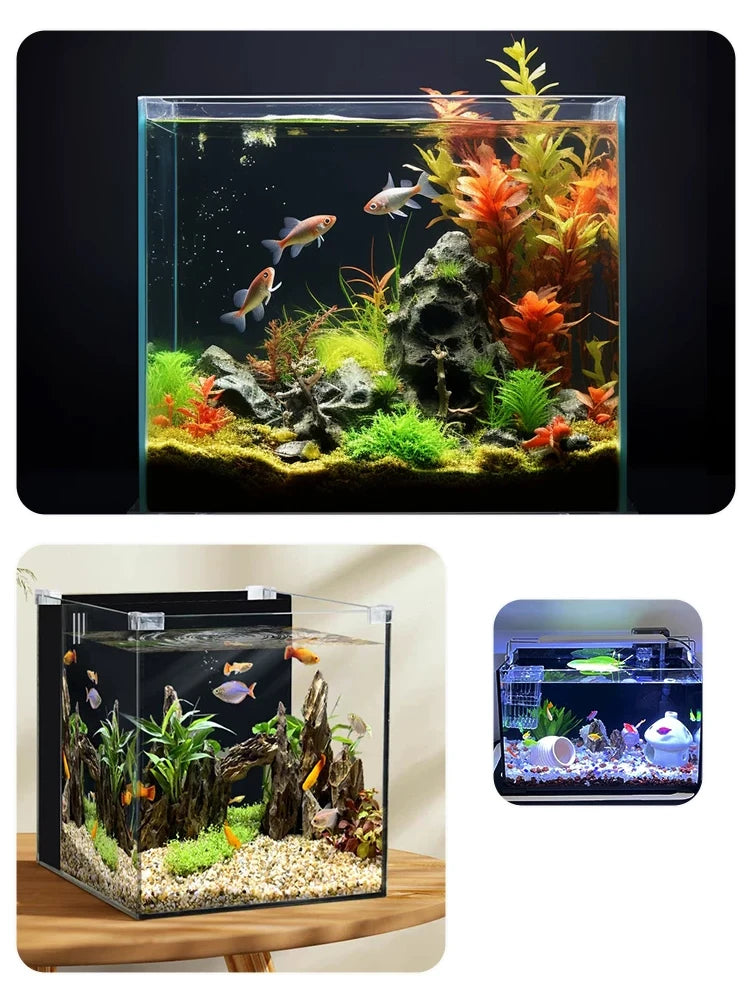 Electrostatic Aquarium Background Film – Matte Black, Water-Activated