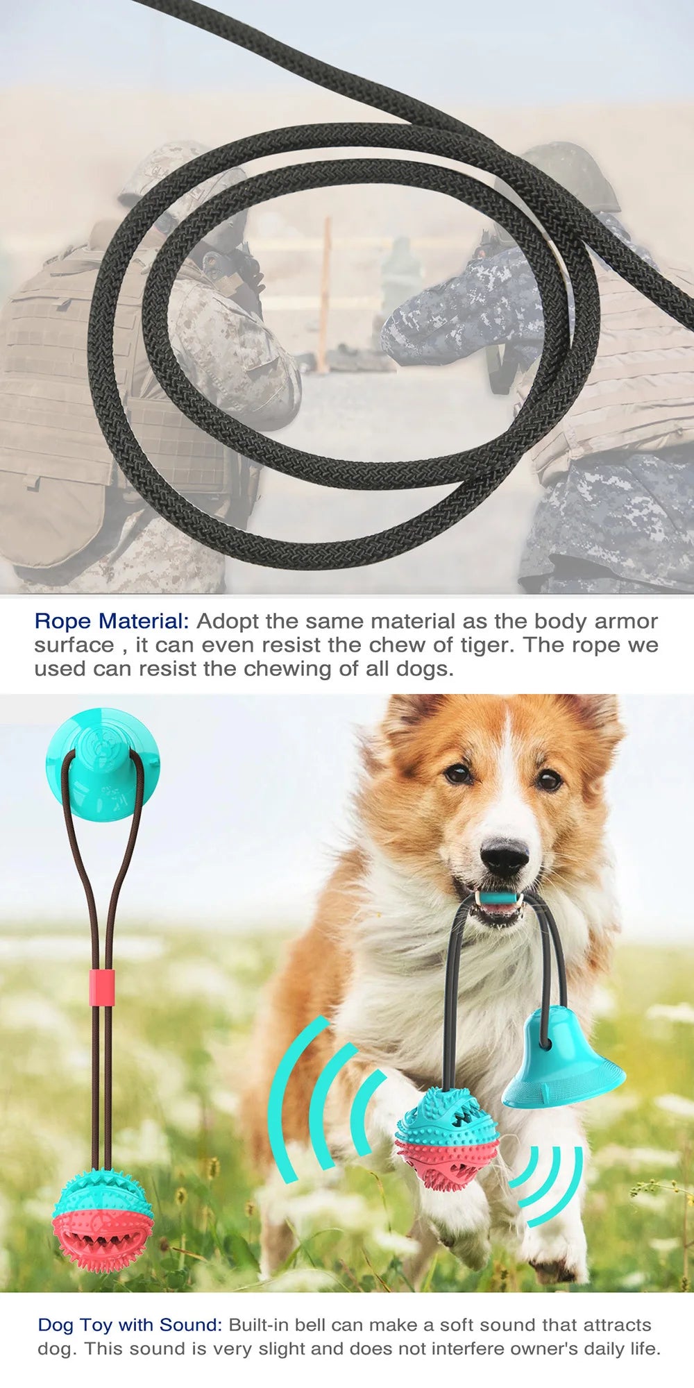 Suction Cup Interactive Dog Ball Toy with Treat Dispenser