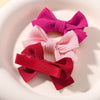 Cute Solid Ribbon Hair Bow Clips (Set of 10)