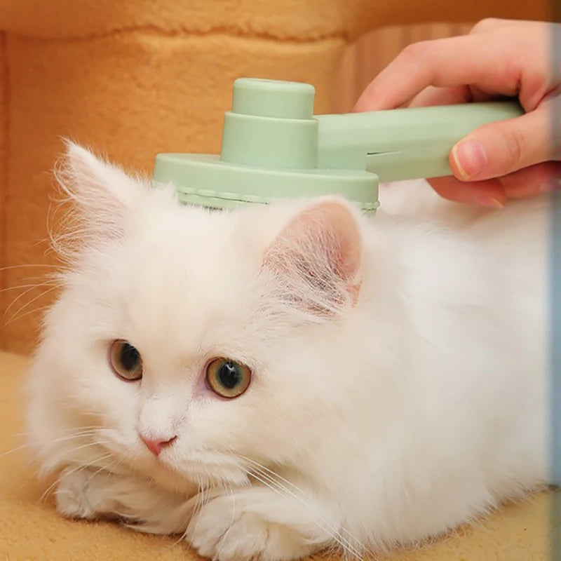 Cepillo de Aseo para Mascotas con Autolimpieza