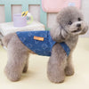 Denim Dog Harness Dress with D-Ring for Small and Medium Breeds