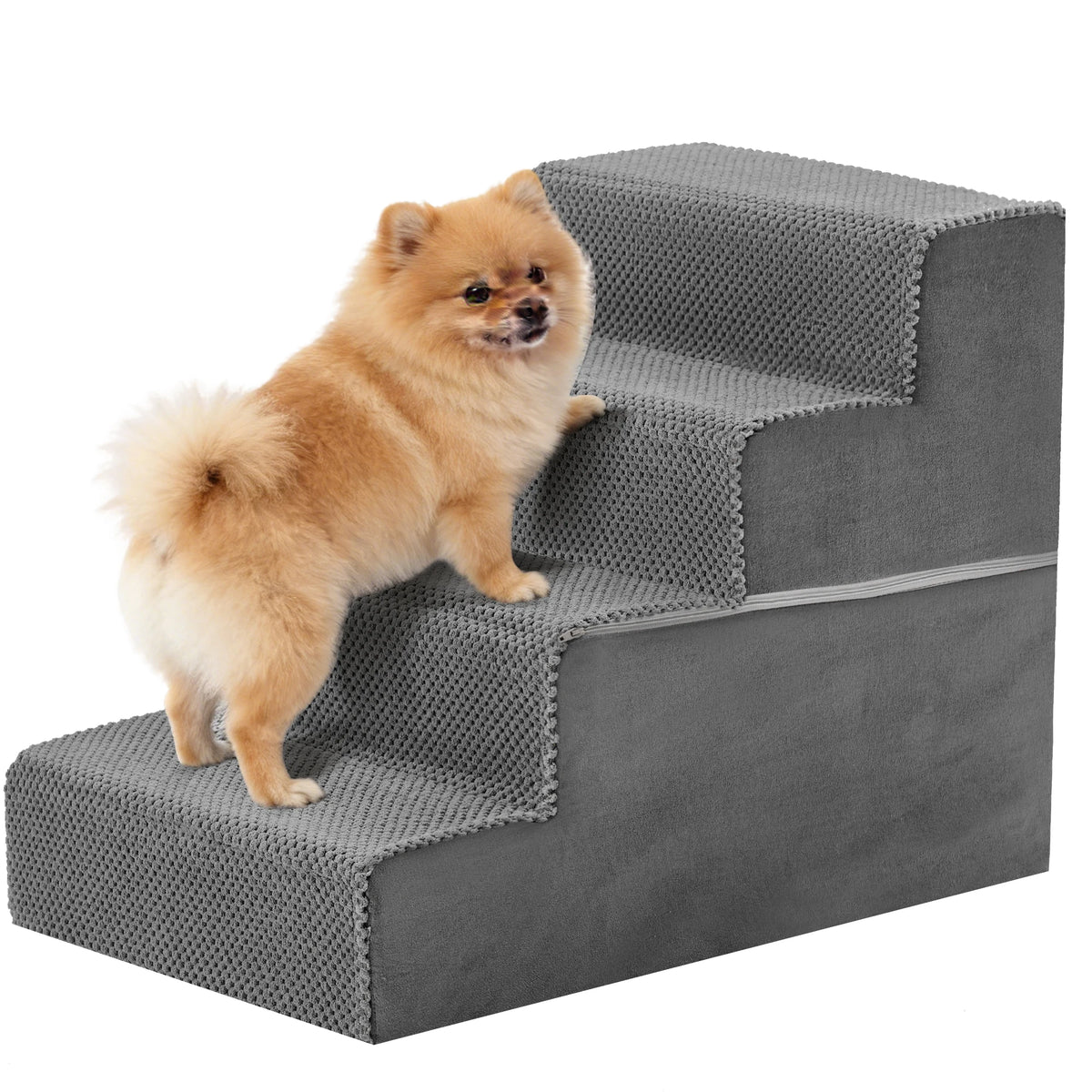 Non-Slip Foam Dog Stairs with Removable Washable Cover