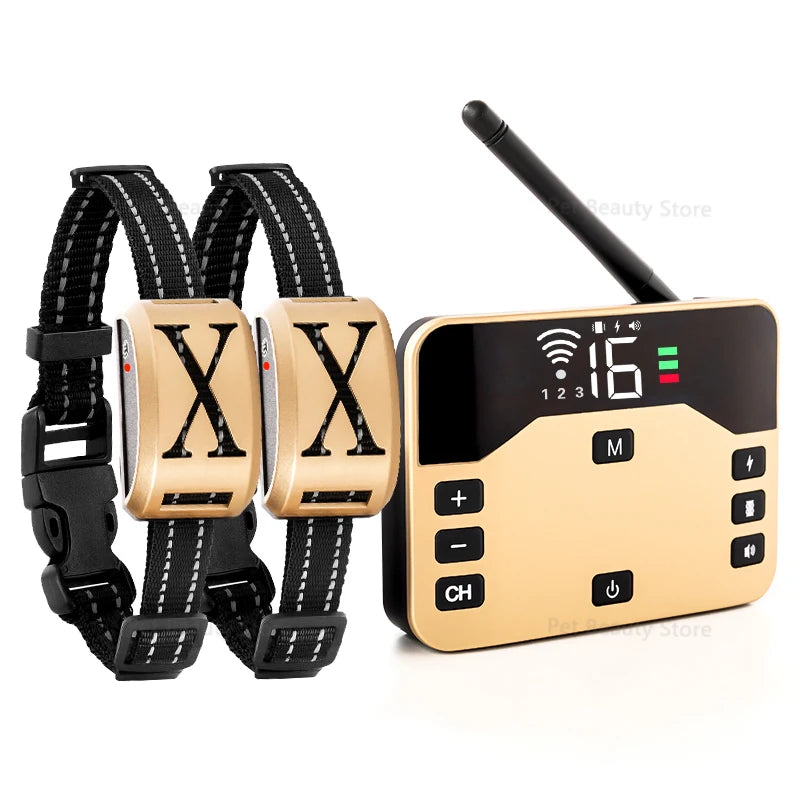2-in-1 Wireless Dog Training Collar with Remote and Electric Fence