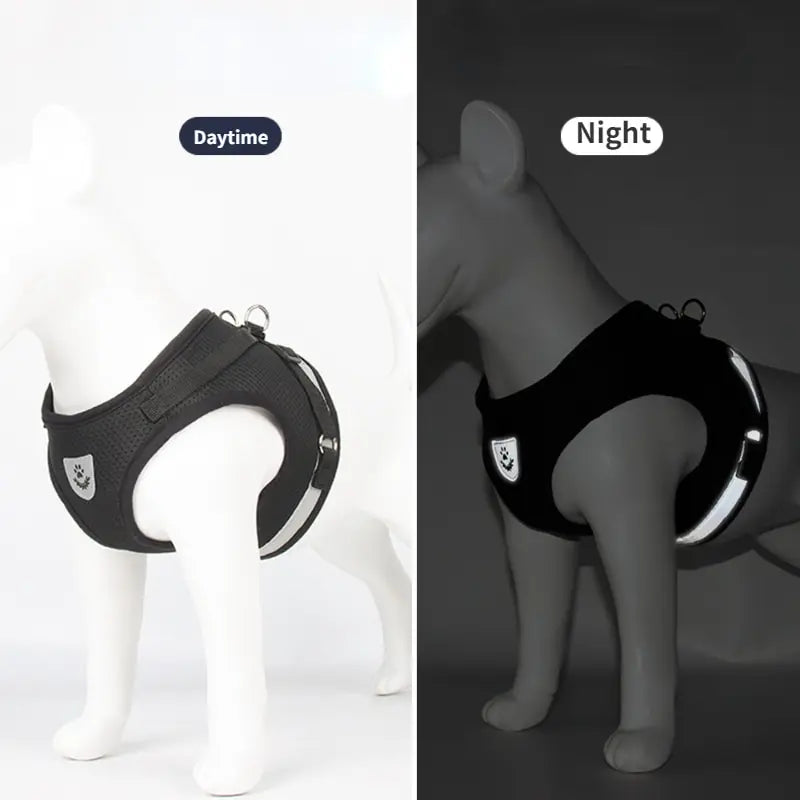 Reflektierendes Mesh-Hundegeschirr mit Leine