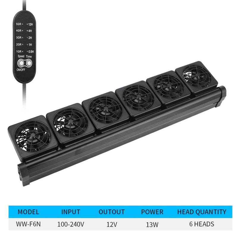 Ventilateur de refroidissement pour aquarium réglable