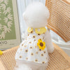 Princess Mesh Dog Dress with Bow Lace Trim