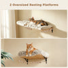 Modular Wall-Mounted Cat Climbing Shelves with Scratching Posts