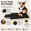Wooden Dog Nail Scratch Board with Treat Box and Sandpaper Pad