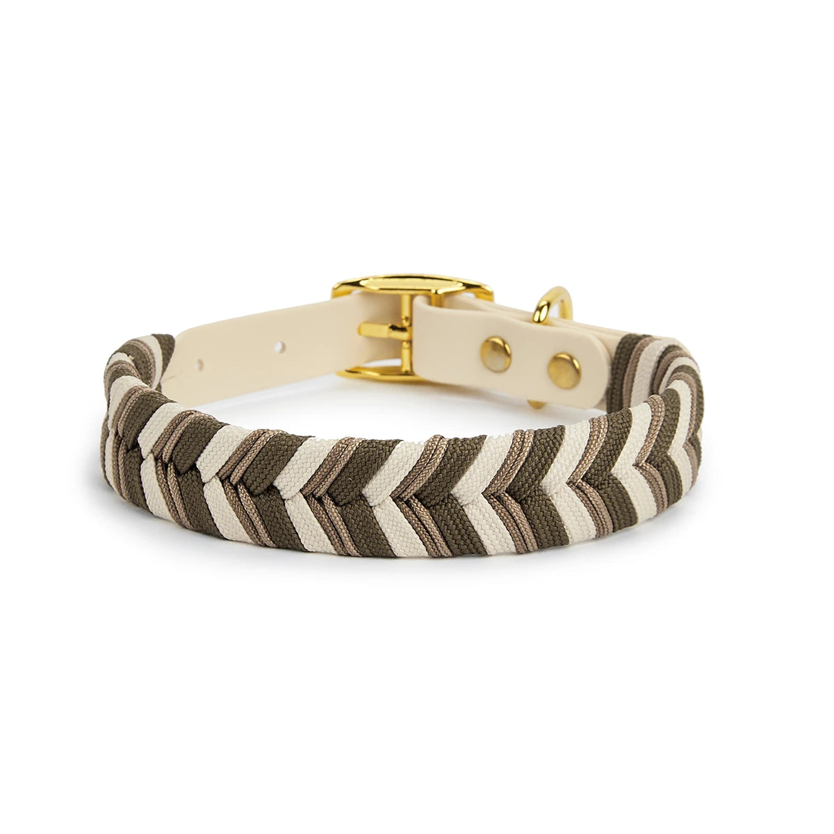 Handcrafted Colorful Striped Dog Collar