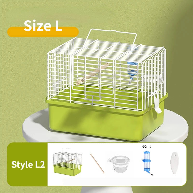 Portable Double Shoulder Bird Carrier Bag with Perch
