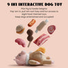 Zombie Mummy Dog Toy with 8 Squeaky Organs
