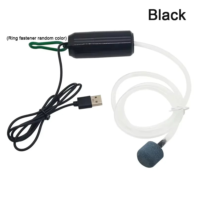 Pompe à Oxygène pour Aquarium Rechargeable par USB et Portable