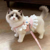 Princess Lace Pet Harness and Leash Set for Small Dogs and Cats