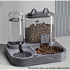 2-in-1 Pet Water and Food Dispenser with Dual Bowls