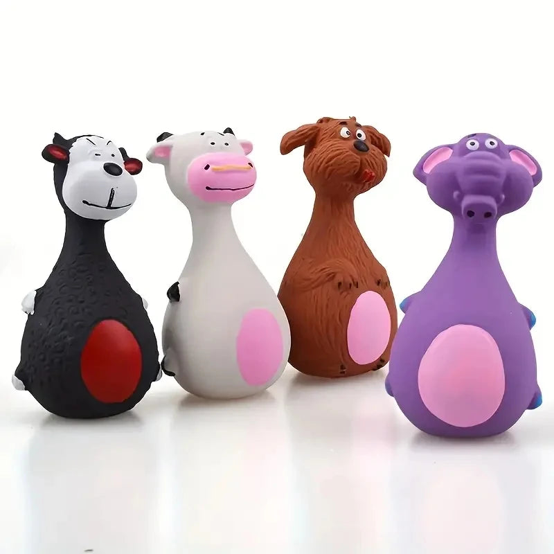Jouet Squeaky en Caoutchouc Souple pour Chien