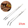 Stainless Steel Reptile Feeding Tongs with Protective Rubber Tips