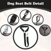 Adjustable Dog Car Seat Belt with Safety Buckle