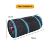 Tunnel pliable pour animaux avec balles suspendues