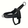 Black reflective no-pull dog harness with adjustable straps