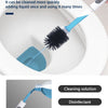 Porte-brosse WC mural réutilisable avec long manche