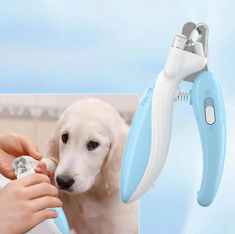 LED Pet Nail Clippers with Safety Lock for Dogs and Cats