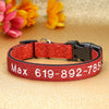 Personalisierte bestickte Nylon-Hundehalsband