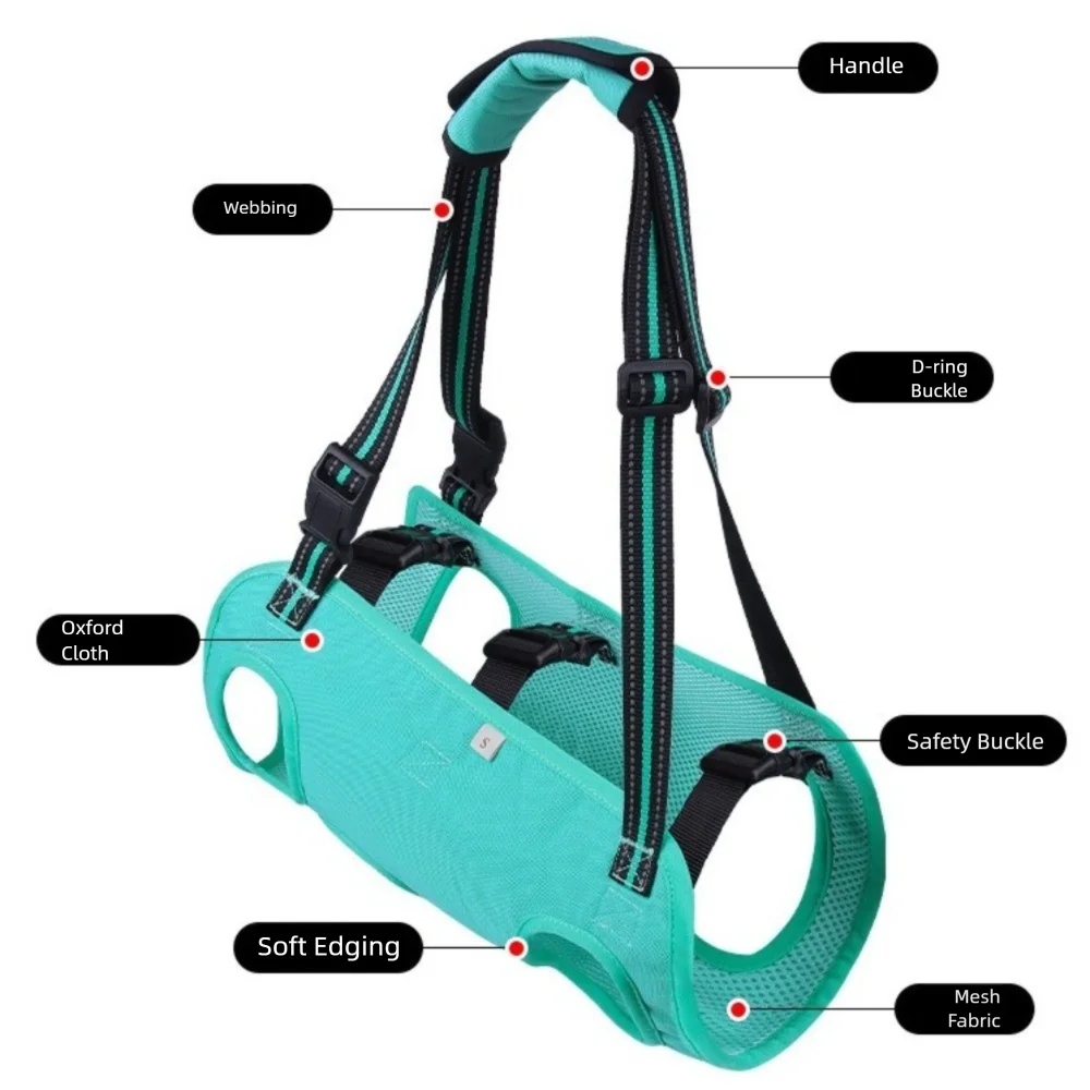 Dog Lift Harness with Handle for Mobility Support