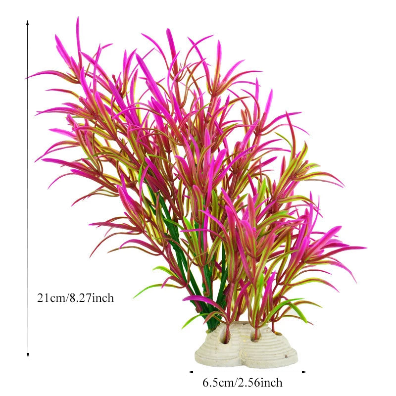 Realistic Artificial Aquarium Plants for Fish Tank Décor