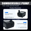 Adjustable Submersible Aquarium Water Pump – Ultra-Quiet Ceramic Shaft