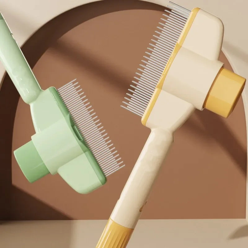 Self-Cleaning Pet Grooming Brush with Massage Pins