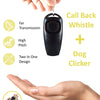 Zwei-in-Eins-Hundepfeife und Clicker für das Hundetraining